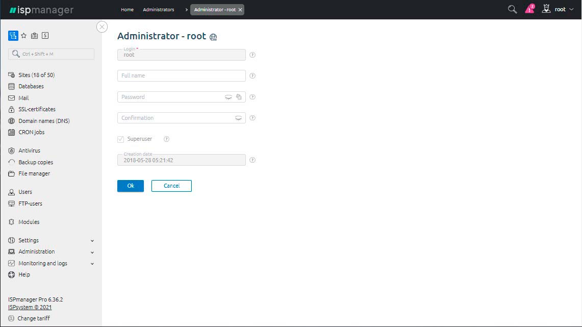 Ispmanager En Admin
